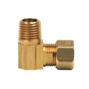 1099-T 69-C 3/8" Comp x 1/4" MIP Lead-Free Brass 90 Elbow - W02
