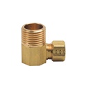 1101-T 69-C 3/8" Comp x 1/2" MIP Lead-Free Brass 90 Elbow - W02