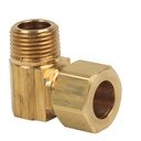 1102-T 69-C 1/2" Comp  x 3/8" MIP Lead-Free Brass  90 Elbow - W02