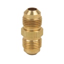 1114-T #42-F 3/8" Brass Flare Coupling - W02