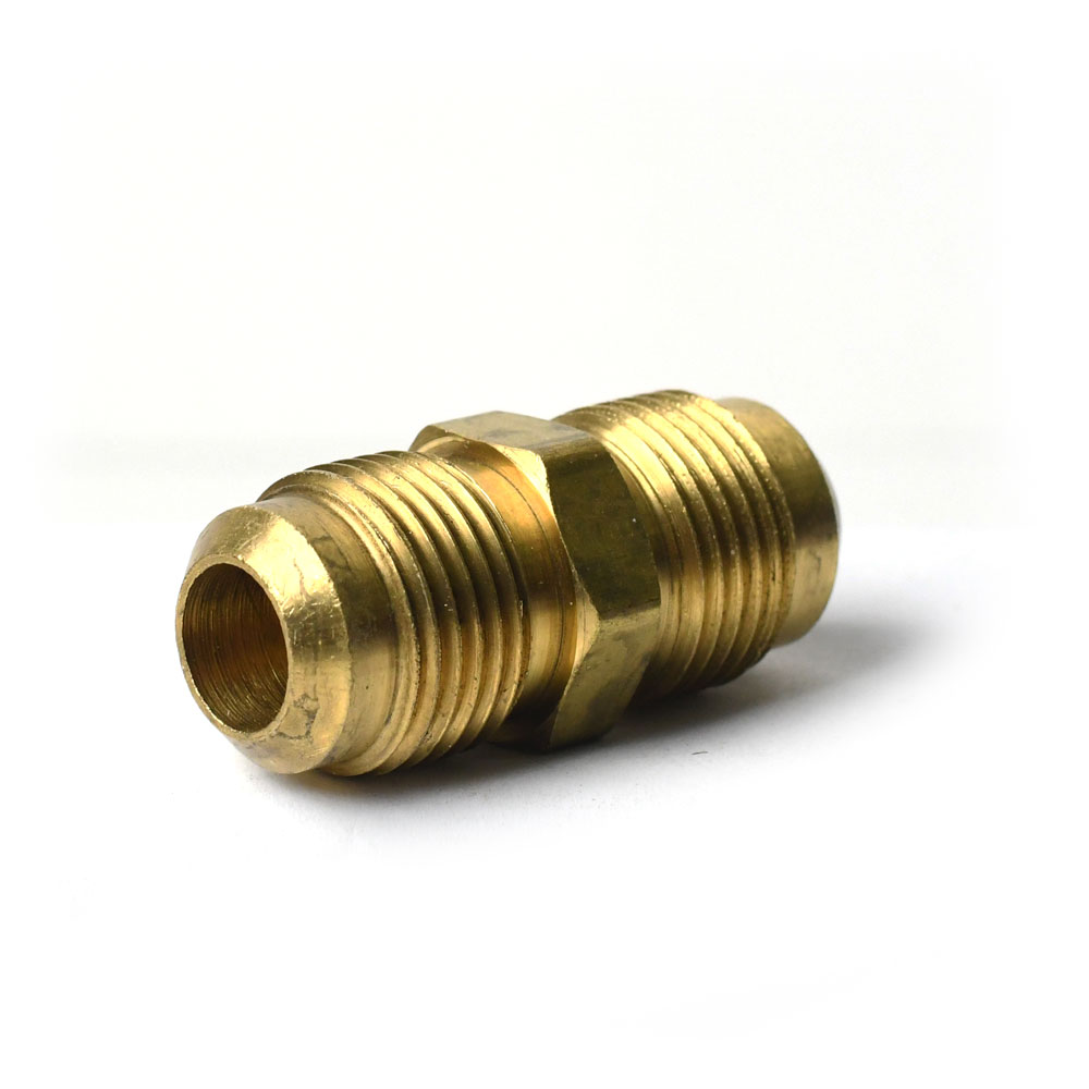 1115-T #42-F 1/2" Brass Flare Coupling - W02
