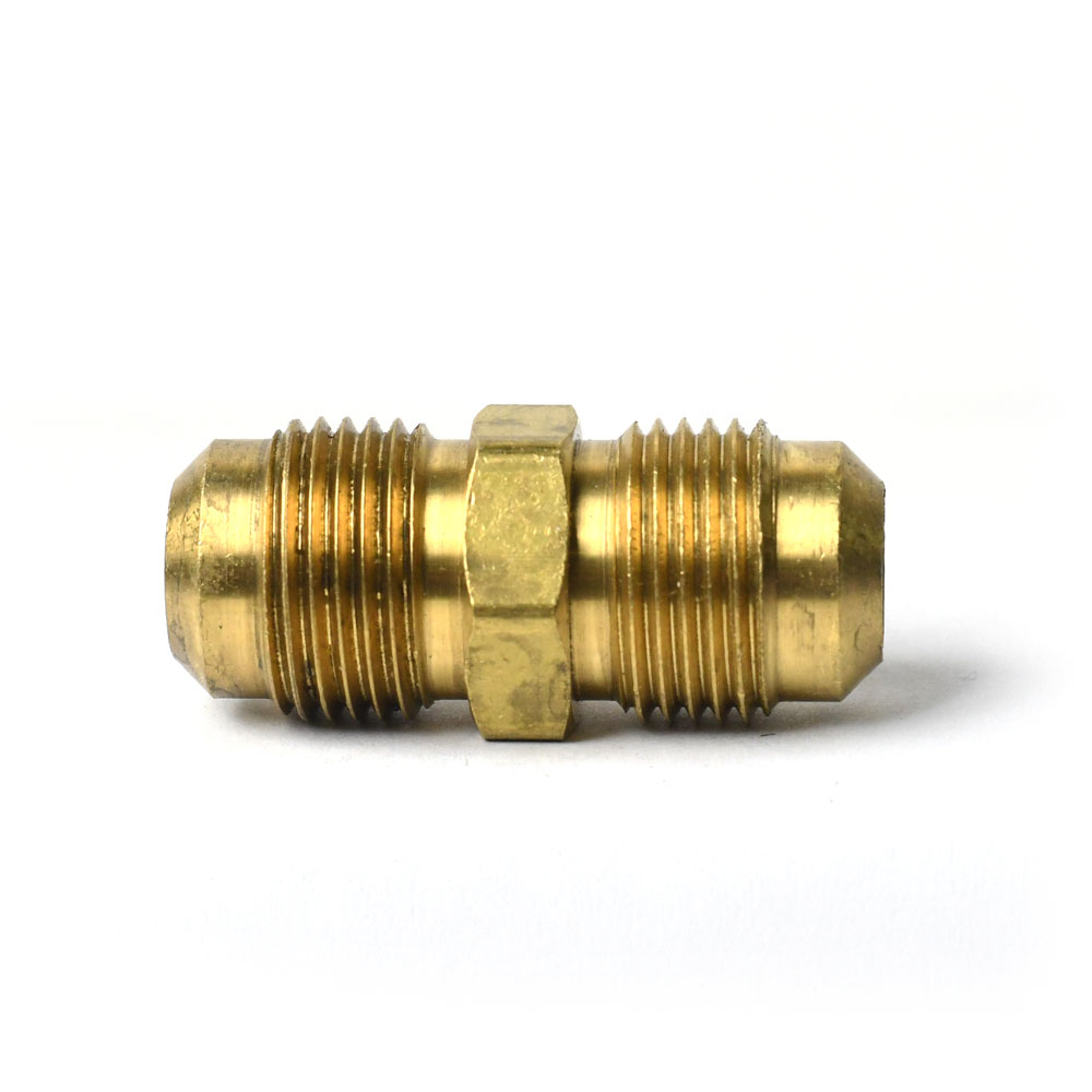 1115-T #42-F 1/2" Brass Flare Coupling - W03