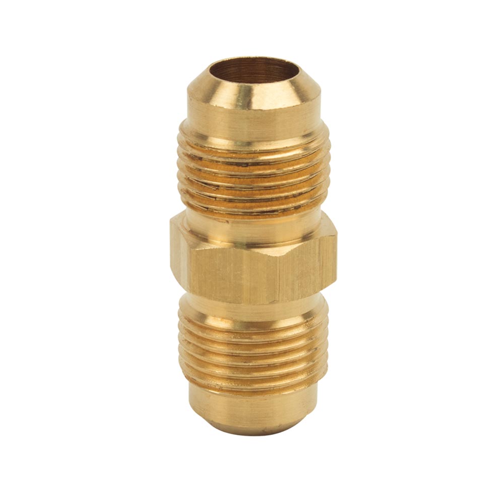 1116-T #42-F 5/8" Brass Flare Coupling - W02