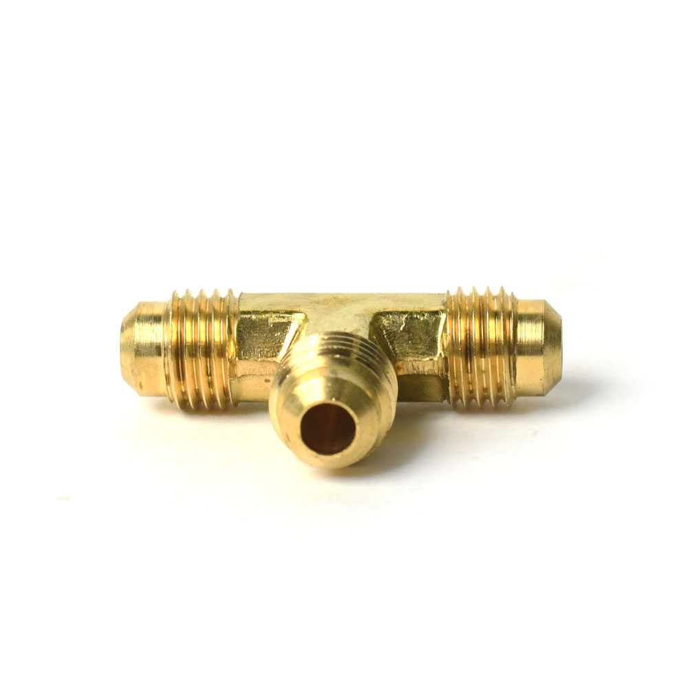 1117-T #44-F 1/4" Brass Flare Tee - W03