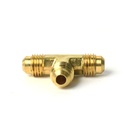 1117-T #44-F 1/4" Brass Flare Tee - W03