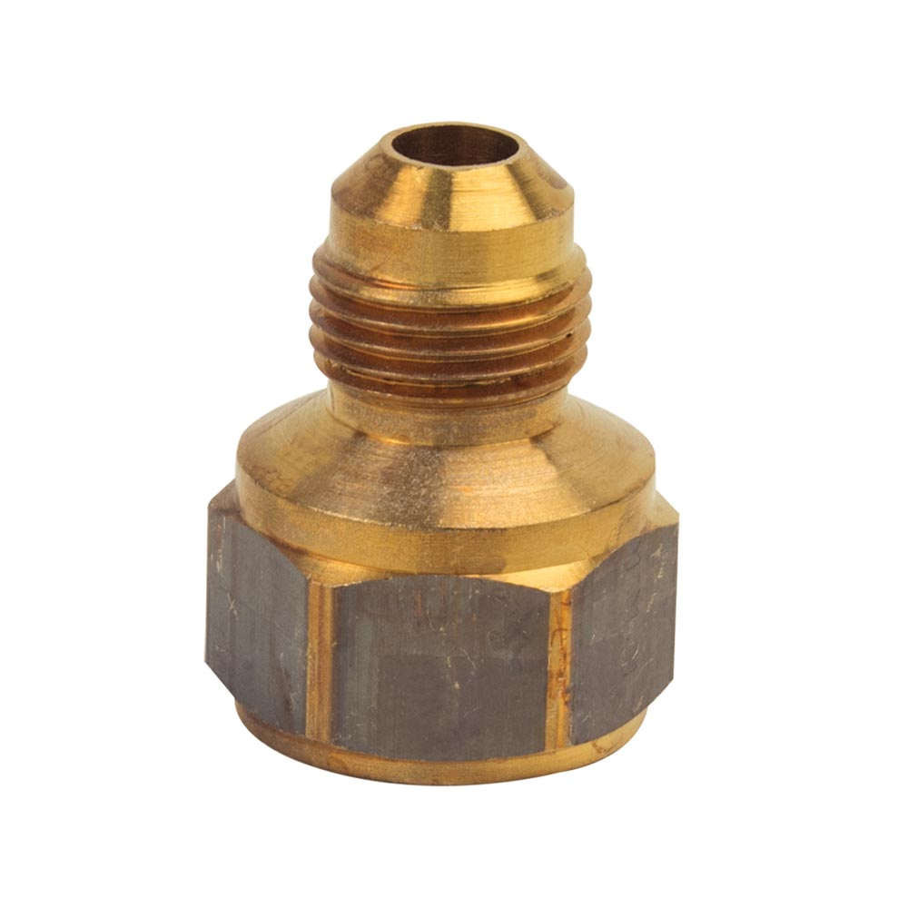 1127-T #46 3/8" Flare x 1/2" FIP Brass Adapter - W02