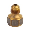 1127-T #46 3/8" Flare x 1/2" FIP Brass Adapter - W02