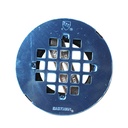 1247-T ABS No-Caulk Shower Drain with Stainless Steel Square Grid Top Strainer - W03