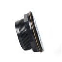 1247-T ABS No-Caulk Shower Drain with Stainless Steel Square Grid Top Strainer - W05