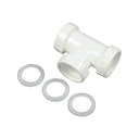 1263-T 1-1/2" PVC Slip Joint Tee - W02