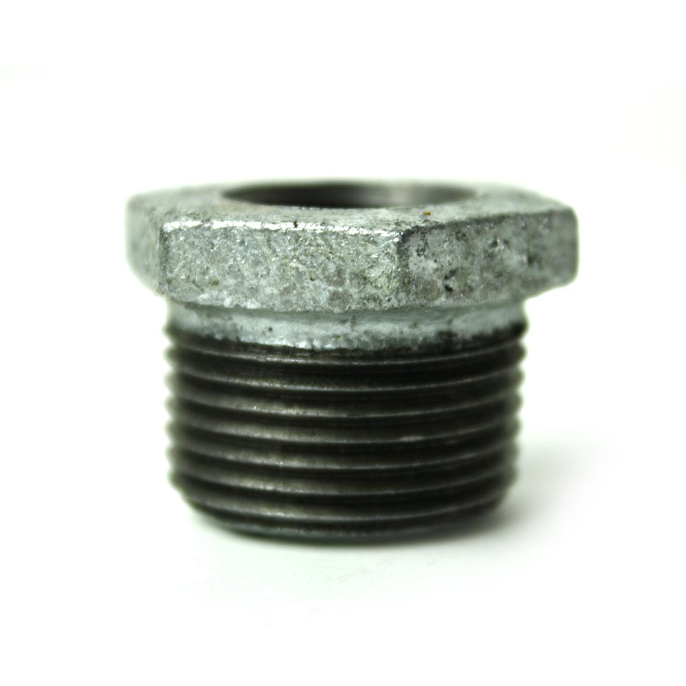 3/4" x 3/8" Galvanized Steel Hex Bushing