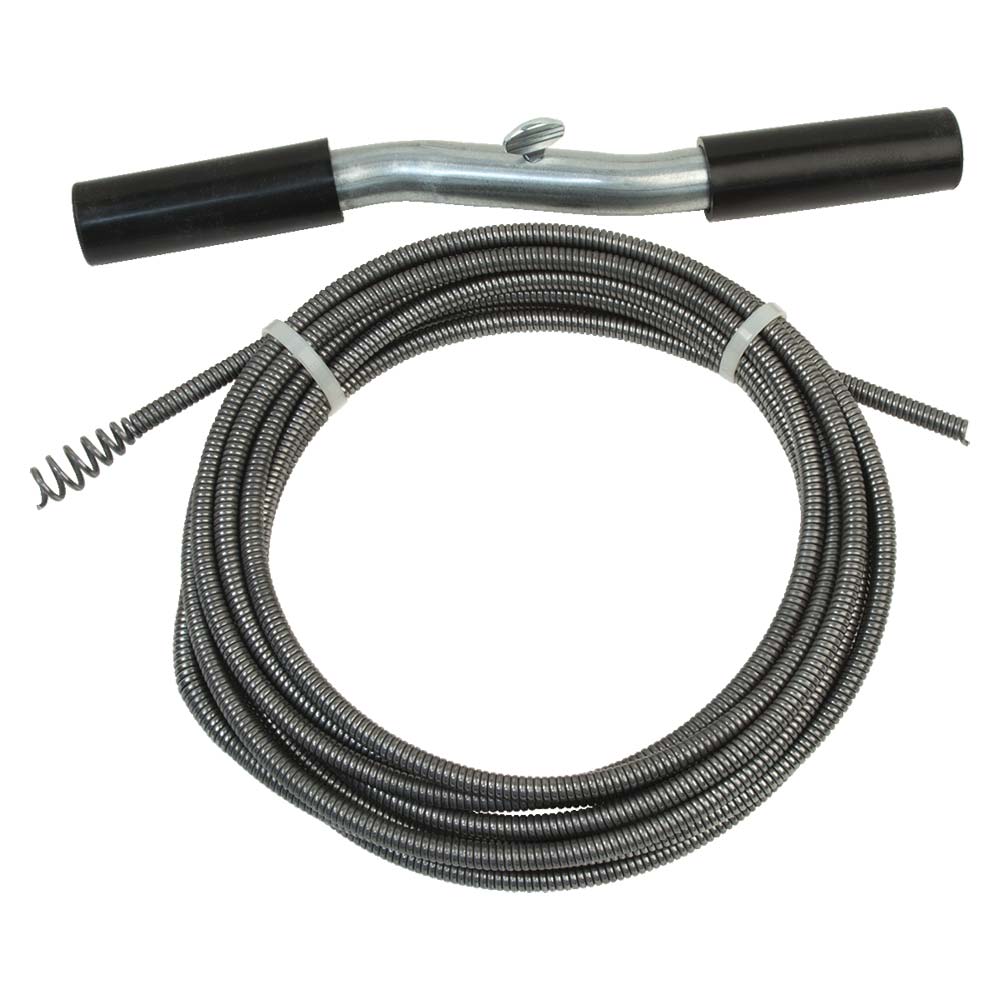 723-T 1/4" X 15ft Drain Snake with Storage Tote