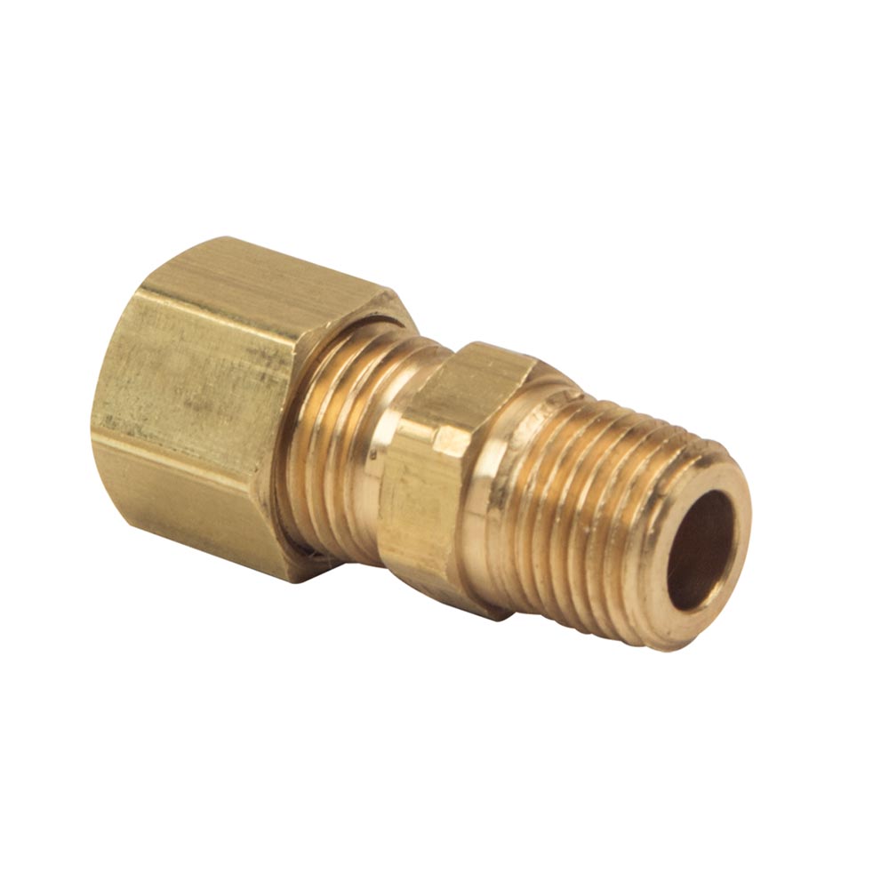 1087-T 68-C 1/4" Comp x 1/8" MIP Lead-Free Brass  Adapter