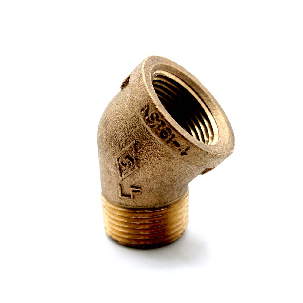 1/4" 45 Brass Street Elbow