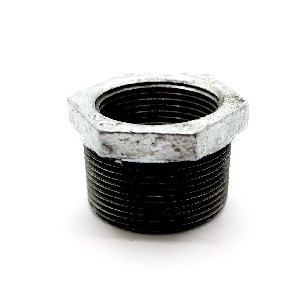 1-1/2" x 1-1/4" Galvanized Steel Hex Bushing