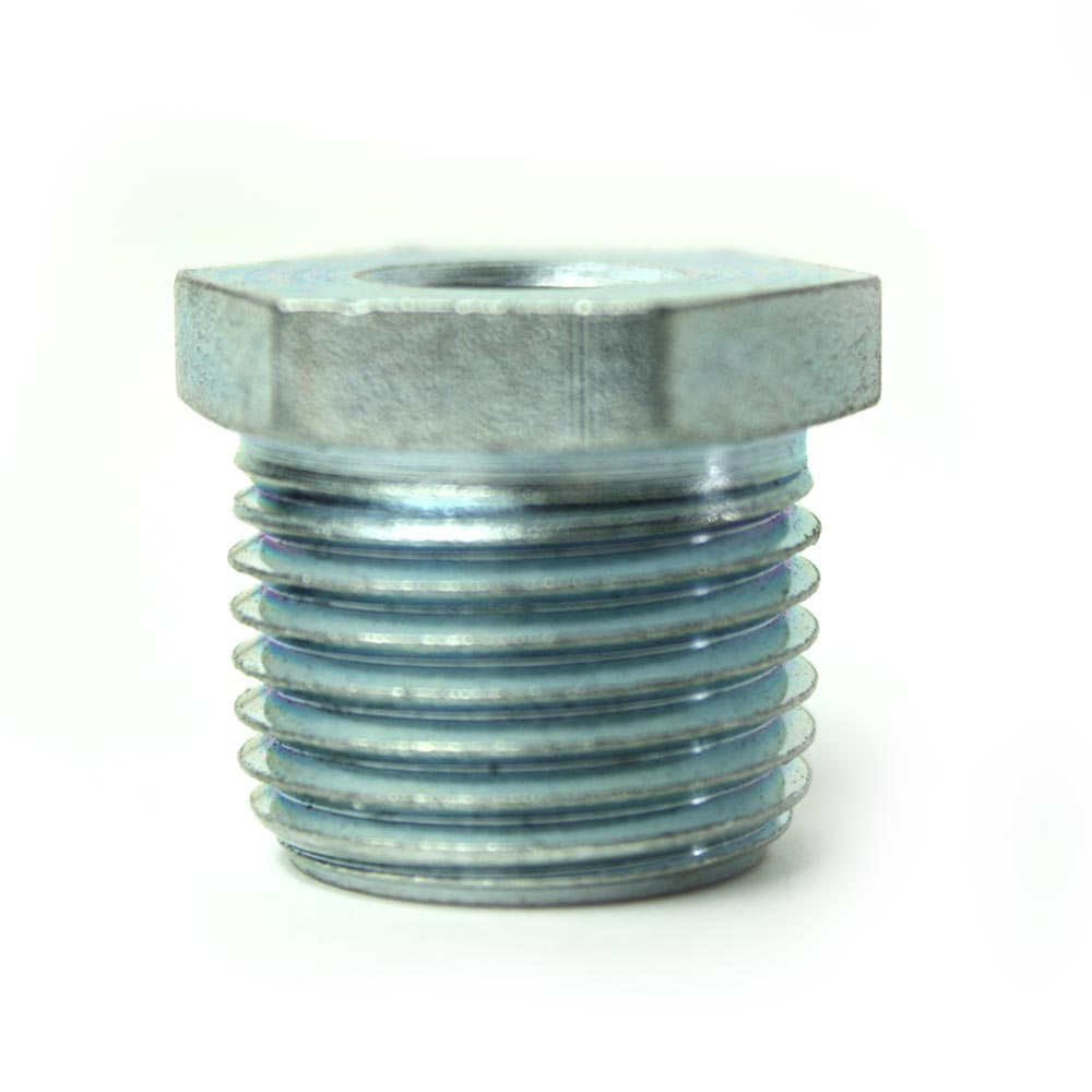 1/2" x 1/8" Galvanized Steel Hex Bushing