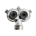 316-T Hose End Circle Pattern Twin Spot Sprinkler