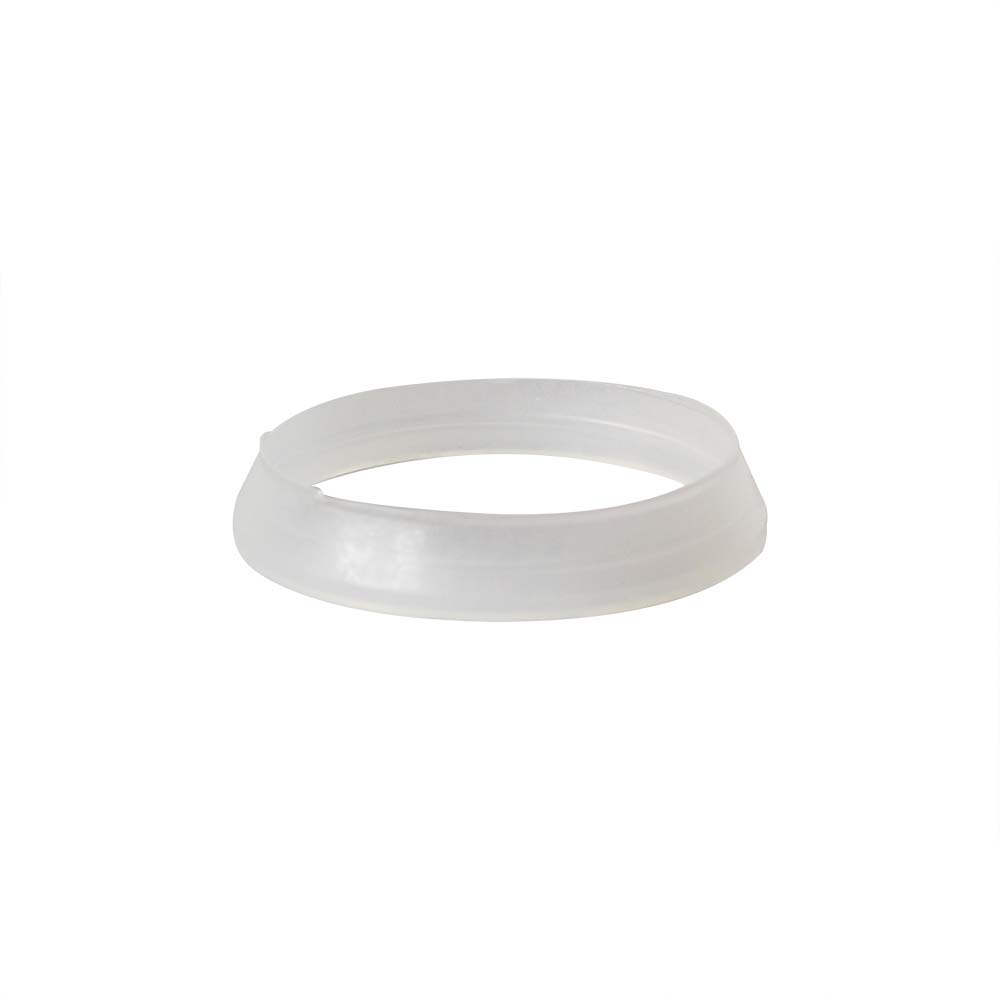 582-T 1-1/2" Poly Clear Slip Joint Beveled Washer (4-Pack) 