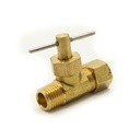 706-T 1/4 Compression X 1/4 MIP Straight Needle Valve