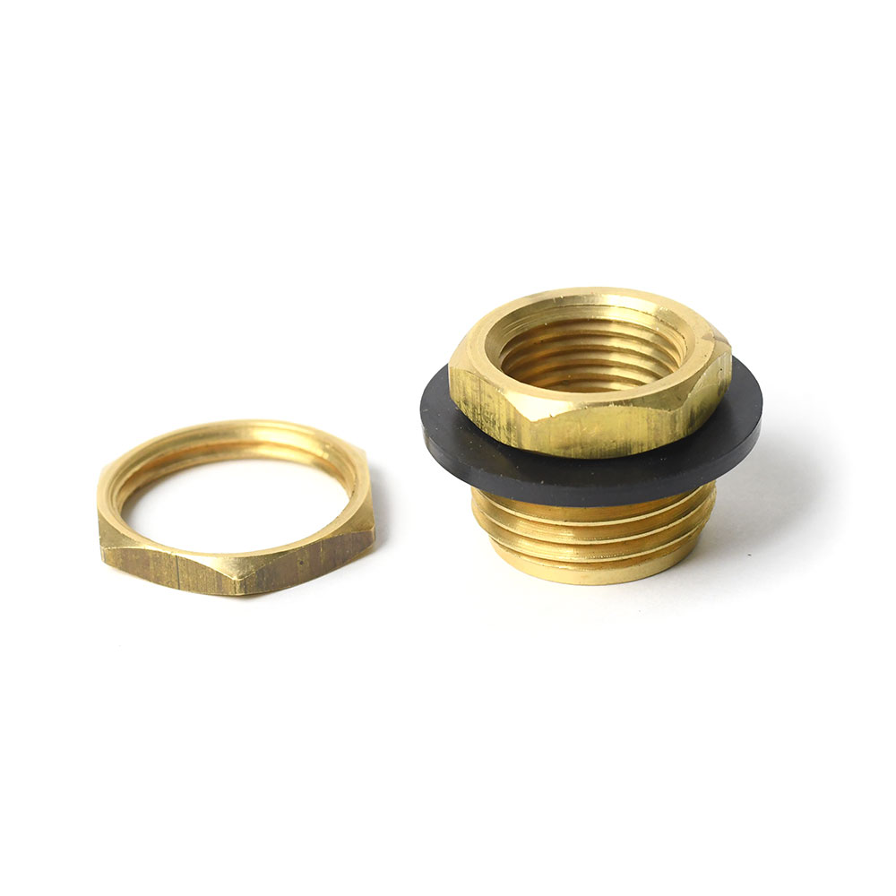 719-T Brass Evaporative Cooler Overflow Drain - 3/4" Male GHT x 1/2" FIP