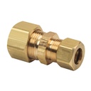 1061-T 62R 1/2" Comp  x 3/8"  Comp Lead-Free Brass  Reducer Coupling