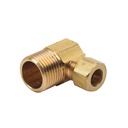 1101-T 69-C 3/8" Comp x 1/2" MIP Lead-Free Brass 90 Elbow