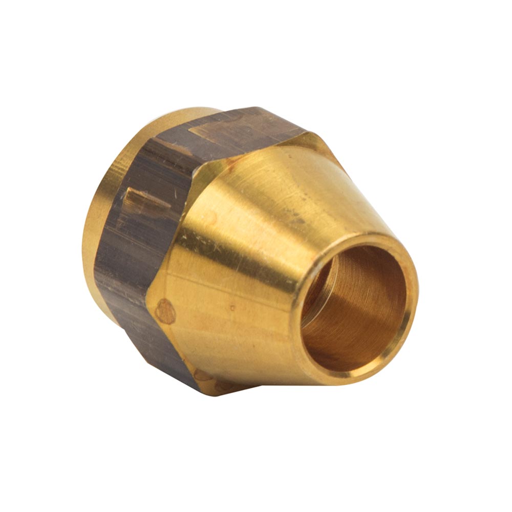 1106-T #41-F 3/8" Brass Flare Nut 2/Pack 