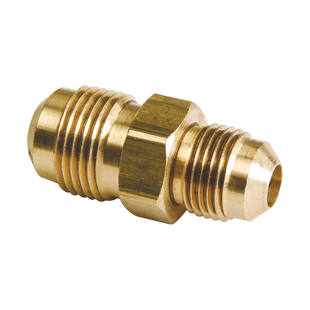1109-T #42R 3/8" x 1/4" Brass Flare Coupling
