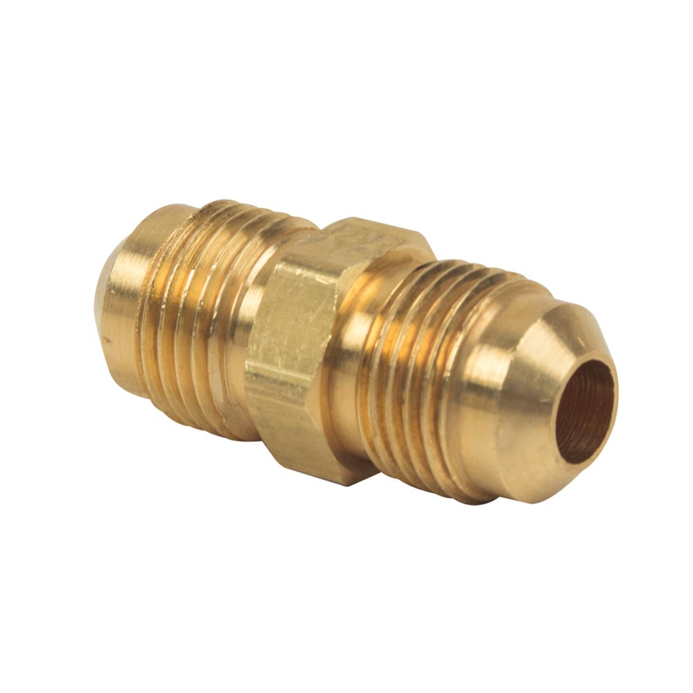 1114-T #42-F 3/8" Brass Flare Coupling
