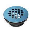 1247-T ABS No-Caulk Shower Drain with Stainless Steel Square Grid Top Strainer