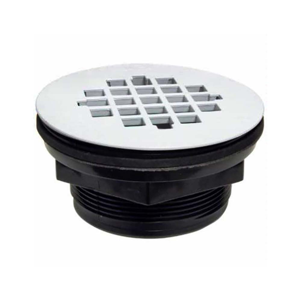 1248-T ABS No-Caulk Shower Drain with Plastic Top Strainer