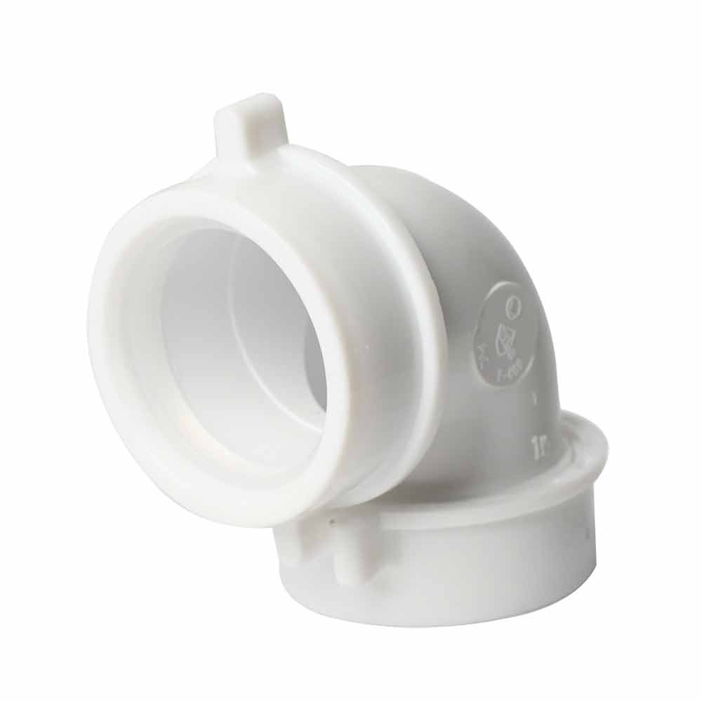 1260-T 1-1/2" PVC Slip Joint 90 ELBOW with (2) 1-1/2" Slip Joint Washers