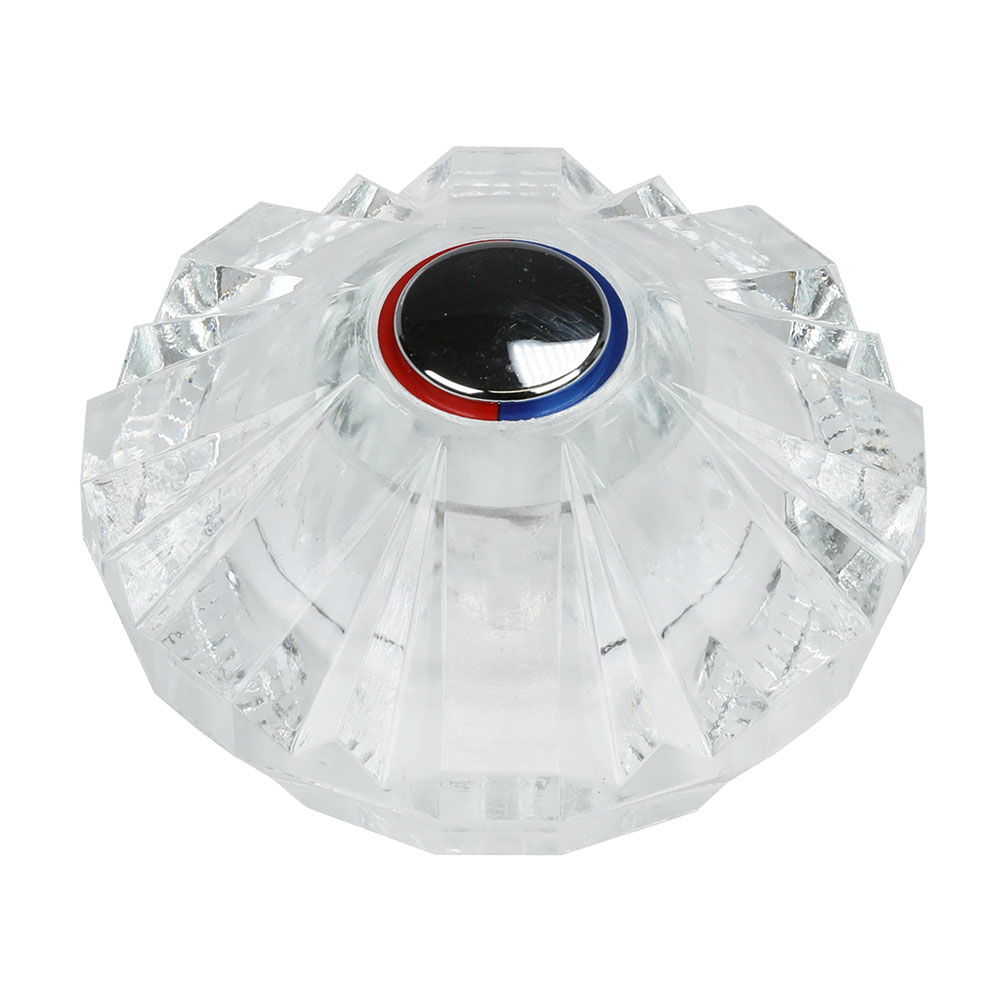 1496-T Price Pfister Avante Tub Shower / Lavatory Faucet Handle - Clear Acrylic HOT/COLD