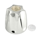 1506-T Price Pfister Small Verve Tub Shower Faucet Handle - Chrome Metal with Hot/Cold Buttons
