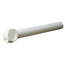 1680-T 1-1/2" x 15" PVC Waste Arm / Bend with Slip Joint Nut and Washer