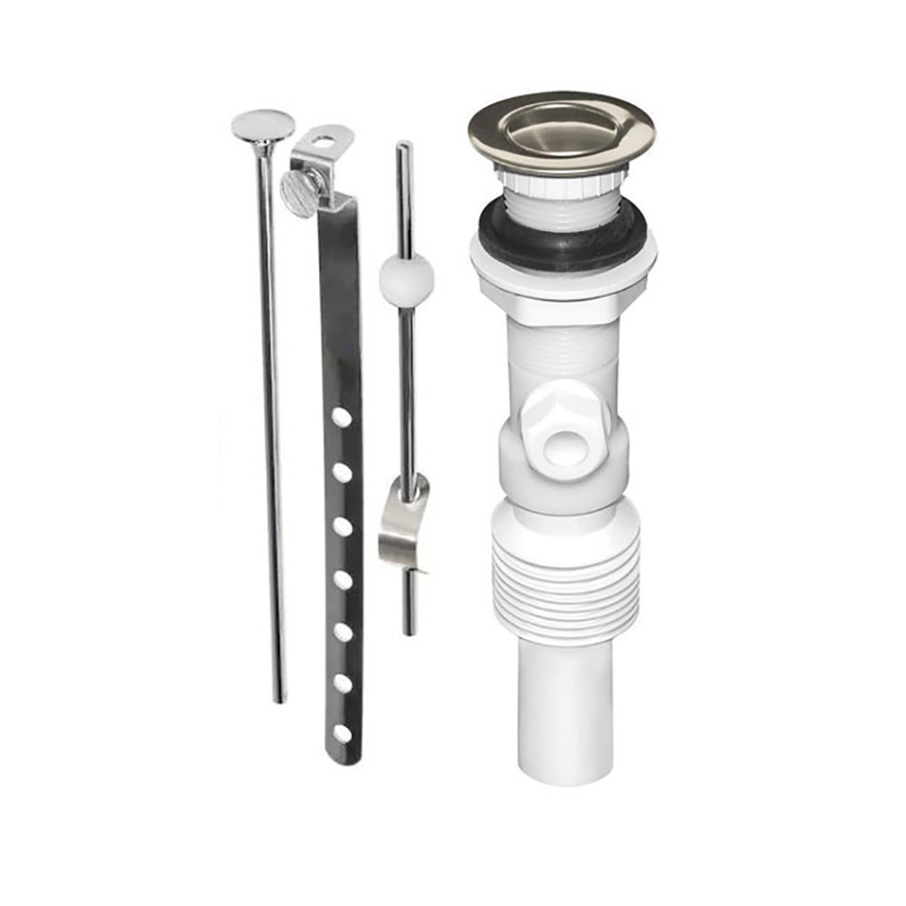 1688-T 1-1/4" Flexible Accordion Design Sink Drain Pop-up Waste Complete Assembly