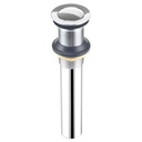 2016-T Lavatory Sink Pop Up Drain Assembly without Overflow - Chrome Plated Brass