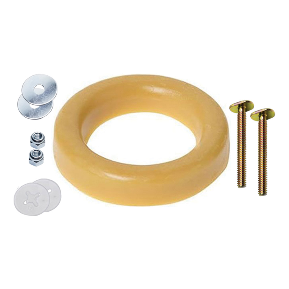 04310 4"PLAIN WAX RING W/BOLTS