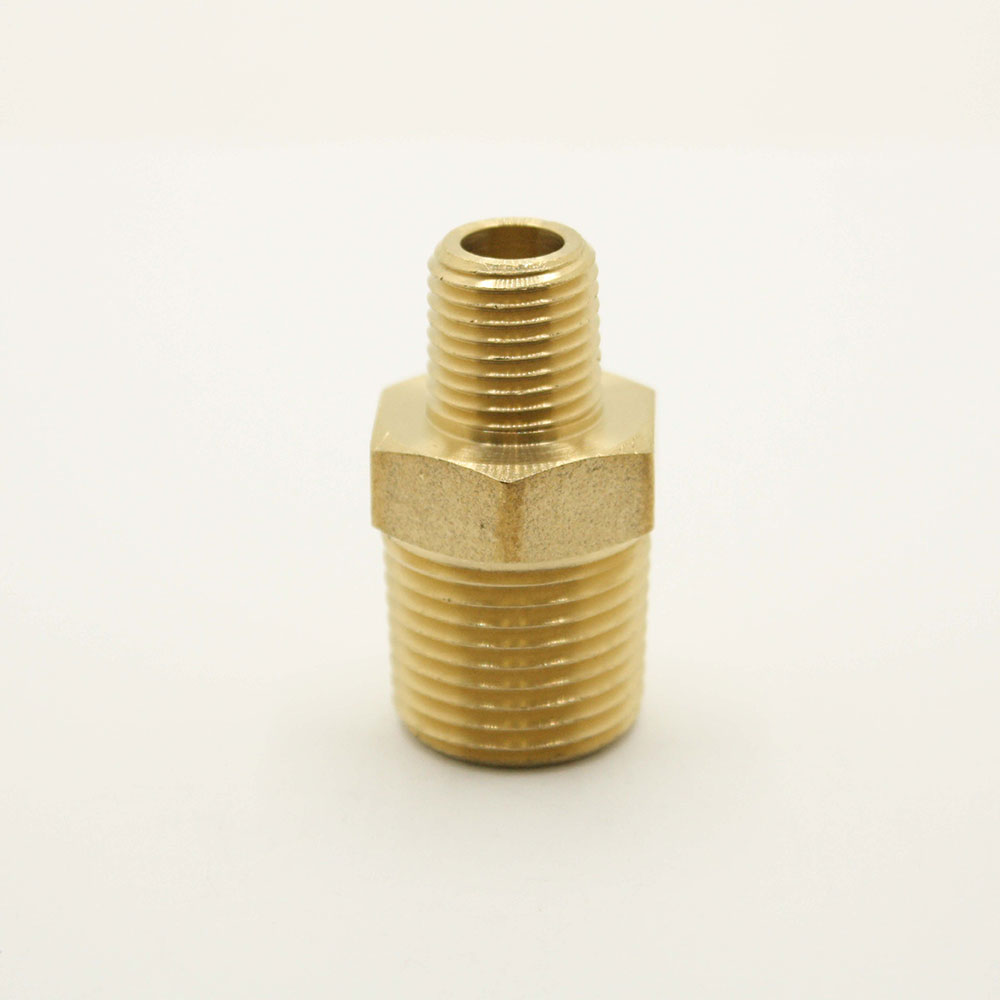 1/2" x 3/8" Brass Reducer Nipple (FA618)