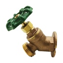 1/2" FIP x 3/4" GHT Brass Flanged Threaded Sillcock Valve