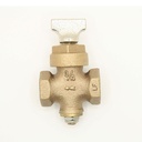 1" FIP Brass Ground Key Stop & Waste Valve