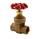 1/2" CXC Brass Gate Valve - Economy