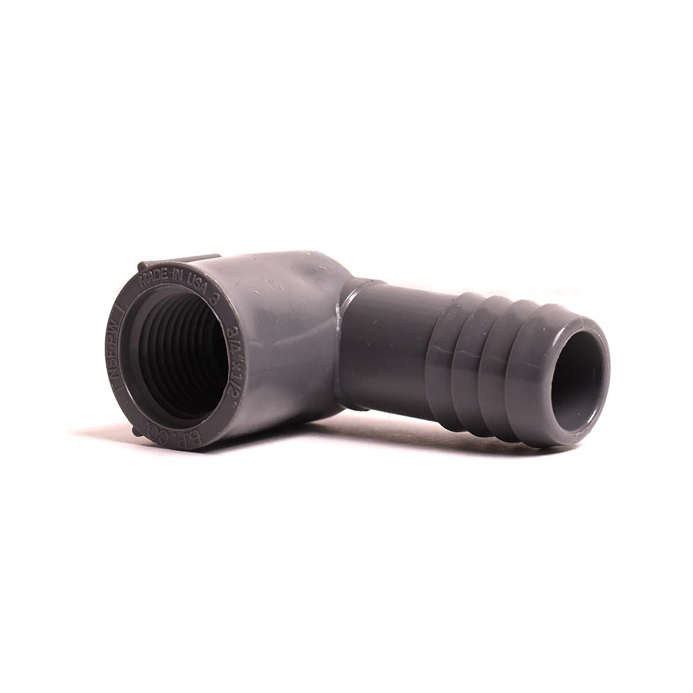 3/4" x 1/2" Poly Insert Combination Elbow