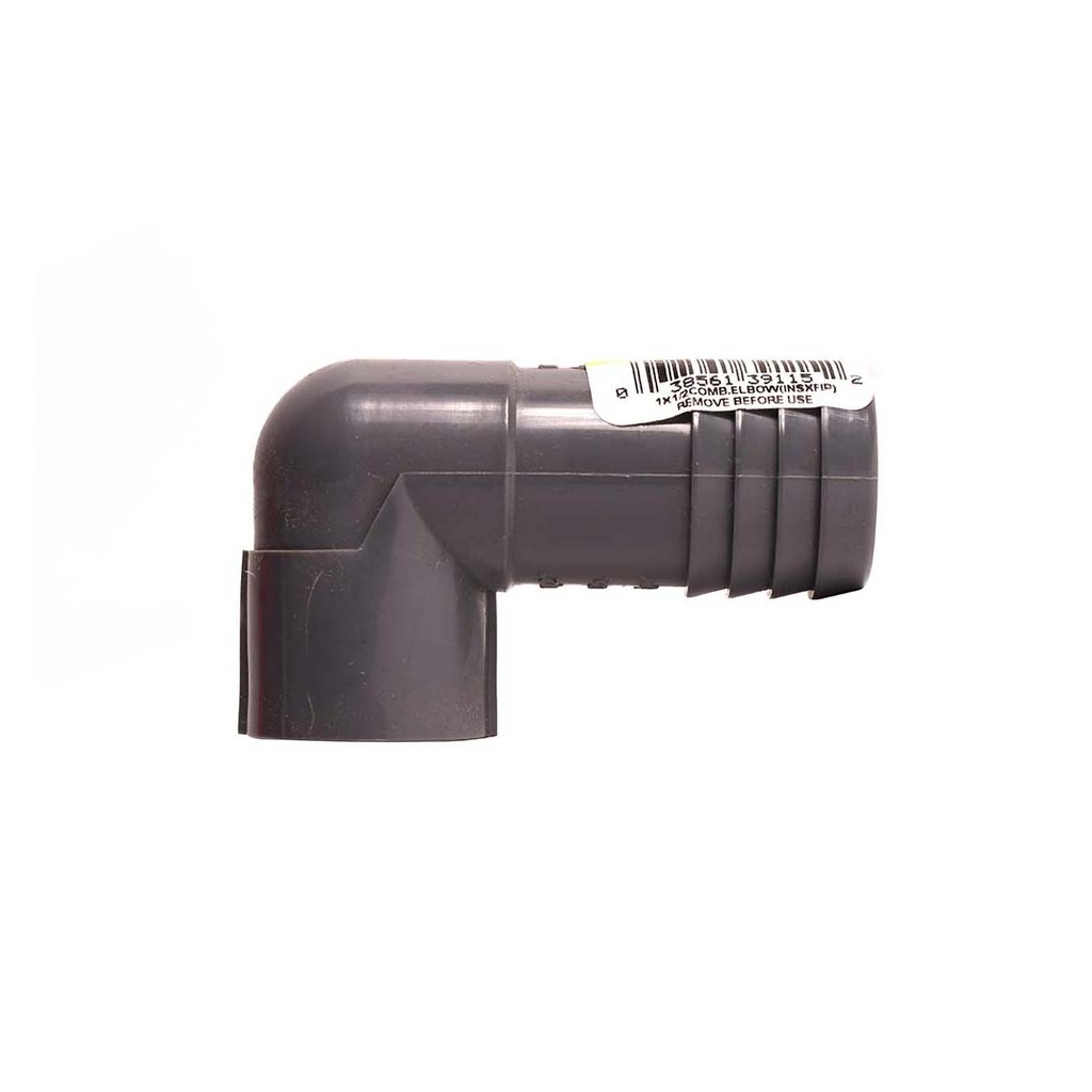1" x 1/2" Poly Insert Combination Elbow