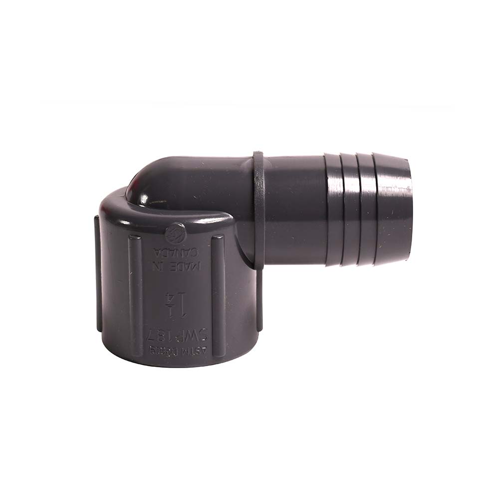 1-1/4" x 1-1/4" Poly Insert Combination Elbow