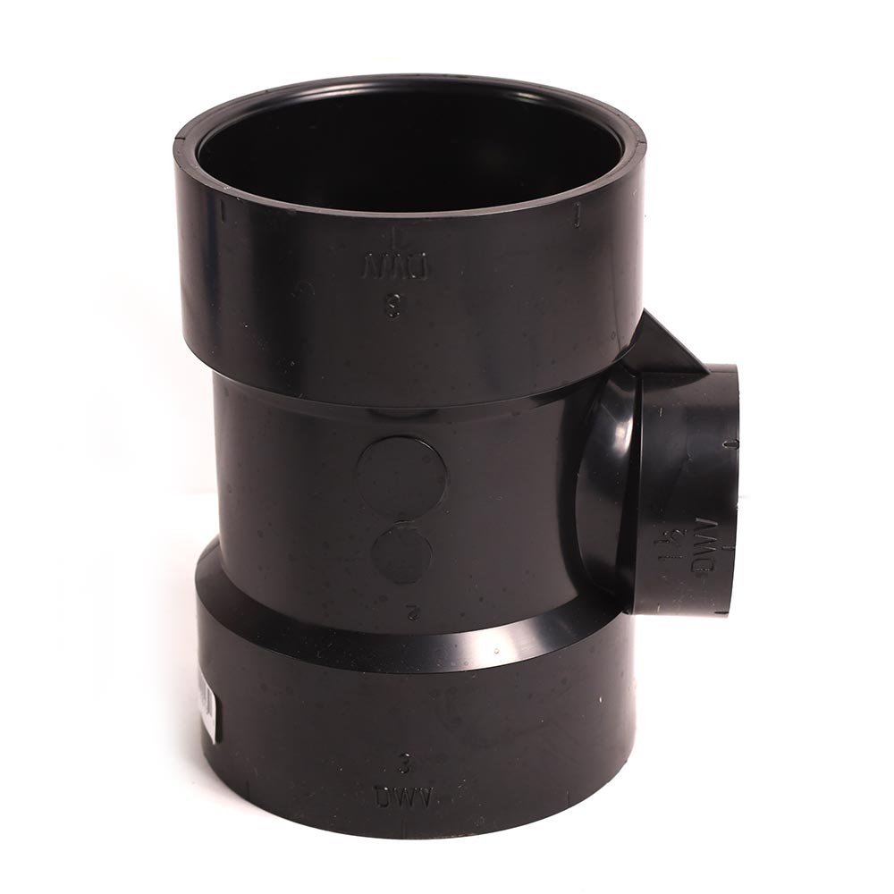 92131 3" X 3" X 1-1/2" ABS Sanitary Reducing Tee