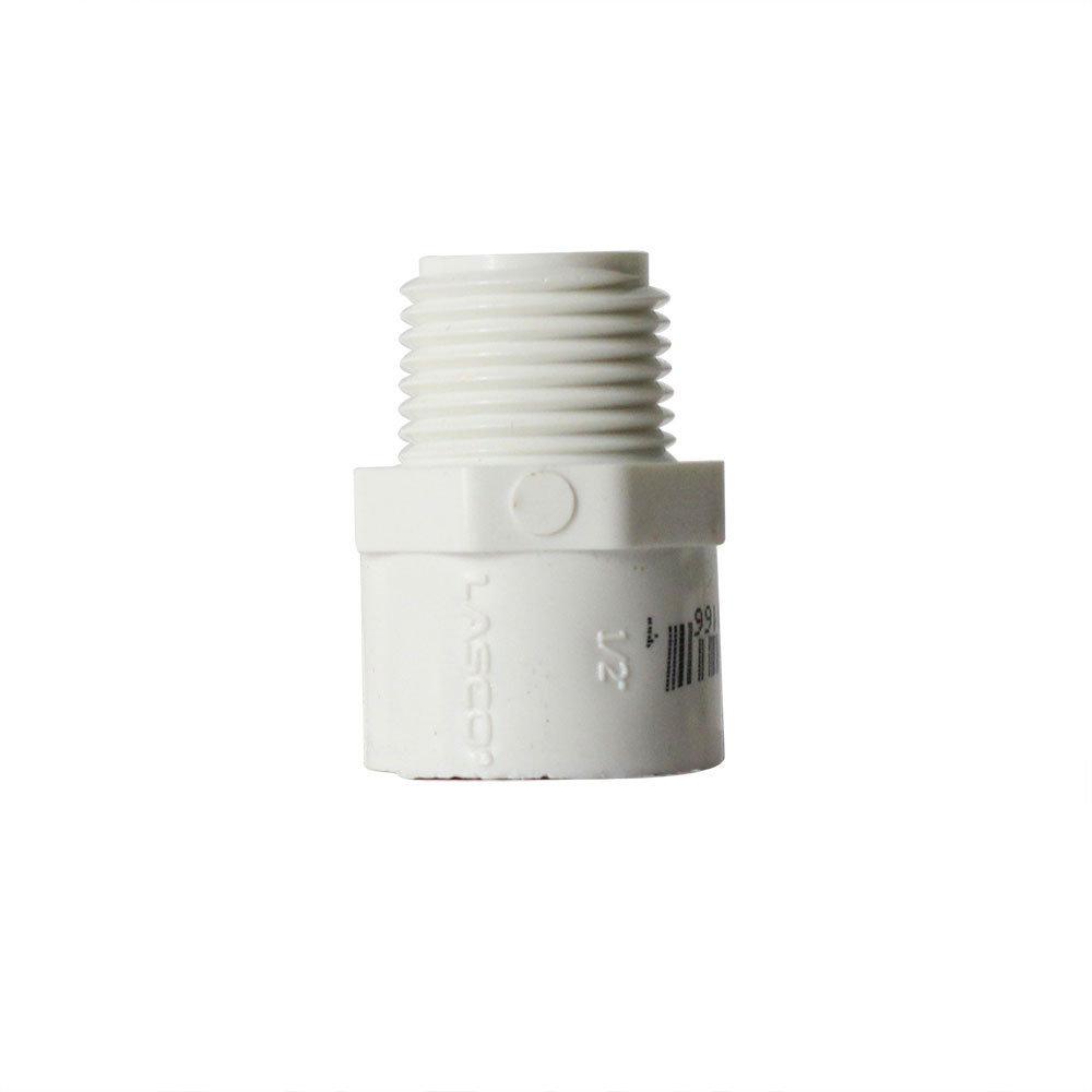 1/2" Male Thread x Slip PVC Adapter SCH40