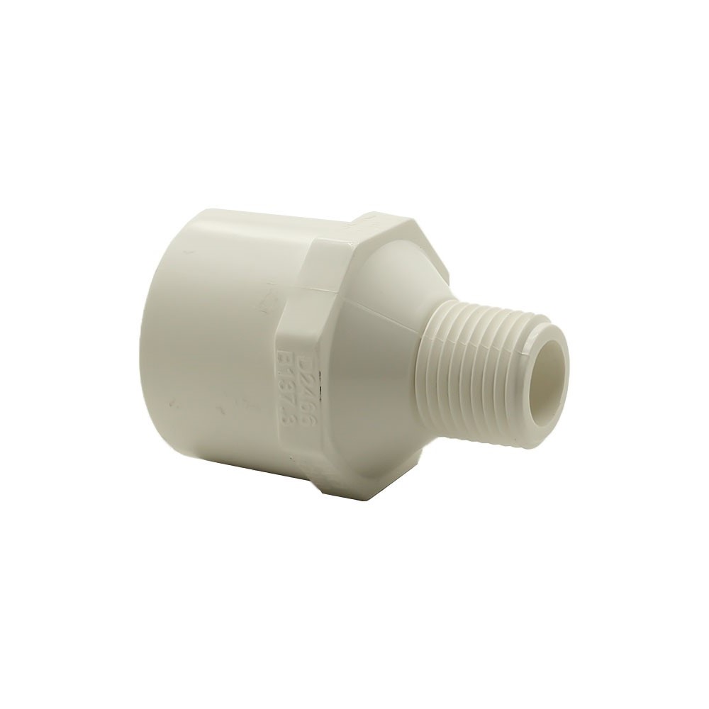 1/2" Male Thread x 1" Slip PVC Adapter SCH40
