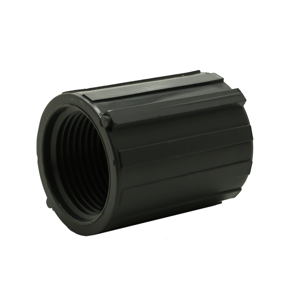 1" Threaded x Threaded Gray PVC Coupling SCH40