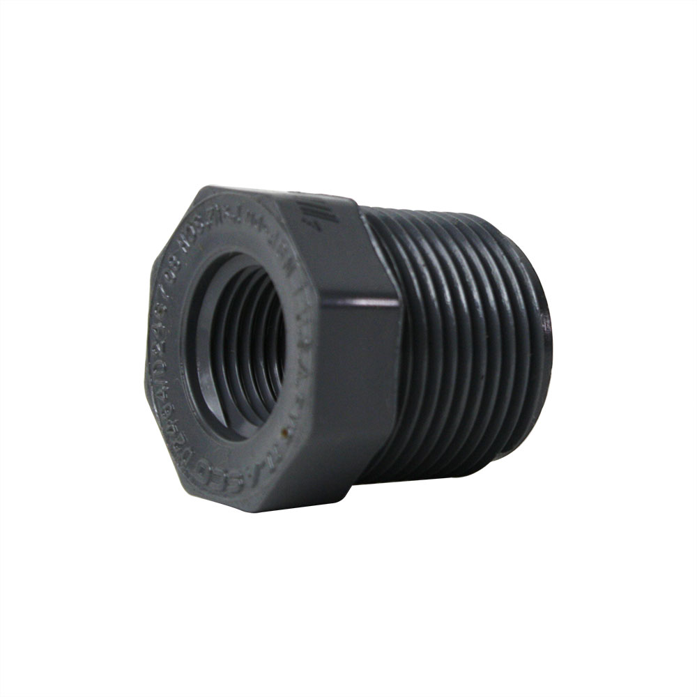 1" x 3/4" Threaded x Threaded PVC Bushing SCH80